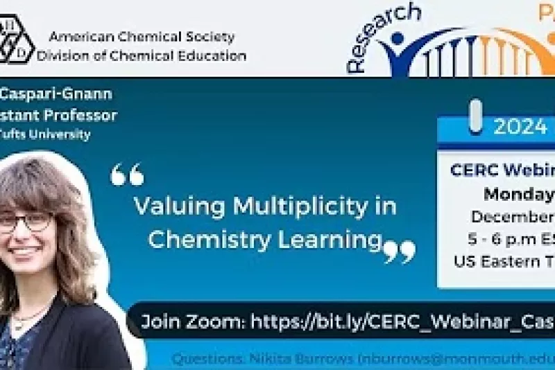 screenshot of the Valuing Multiplicity in Chemistry Learning webinar